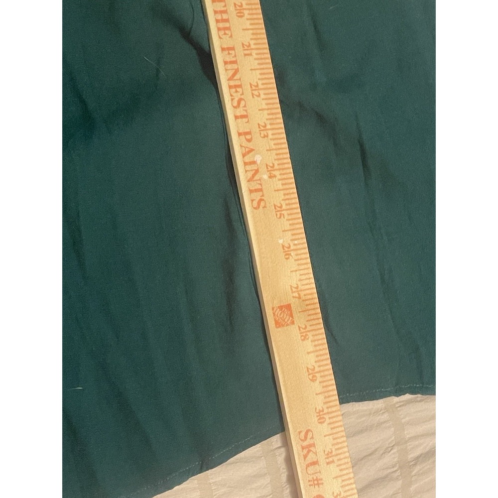 Reformation Gavin in Dark Green Cutout Back Side Slit Crepe Midi Dress  Size 0 - Picture 12 of 13